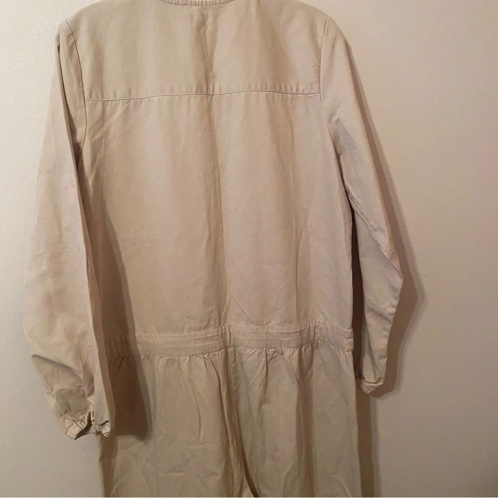 Aerie Cream Utility Jumpsuit – Size M – Button Front / Drawstring Waist - EUC